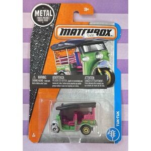 Matchbox Superfast Tuk-Tuk Taxi Diecast 1:64 Green Pink Black